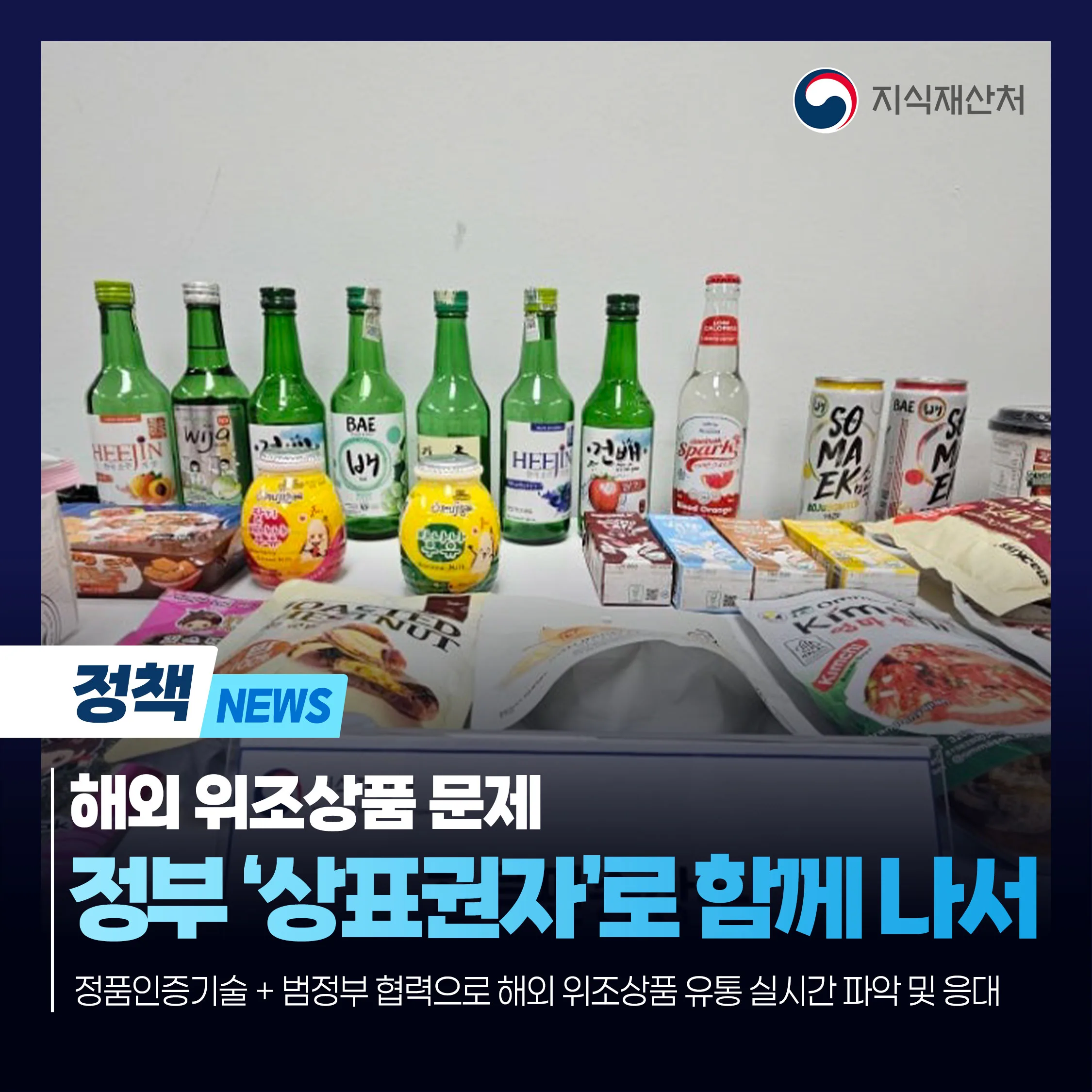 해외 위조상품 문제 정부 ‘상표권자’로 함께 나서