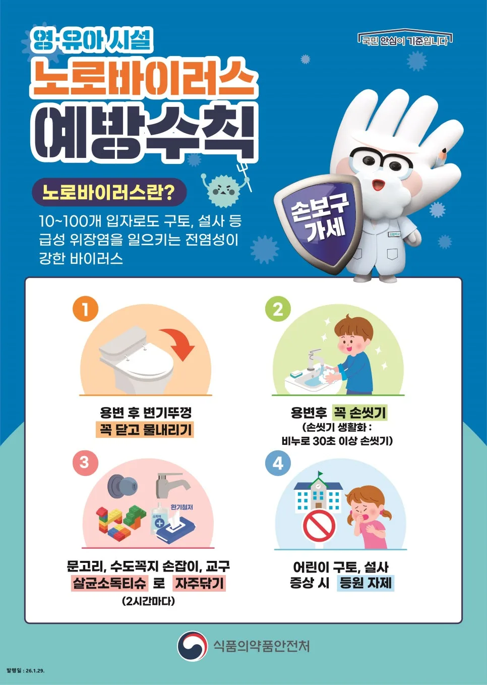 노로바이러스로부터 안전해지는 방법